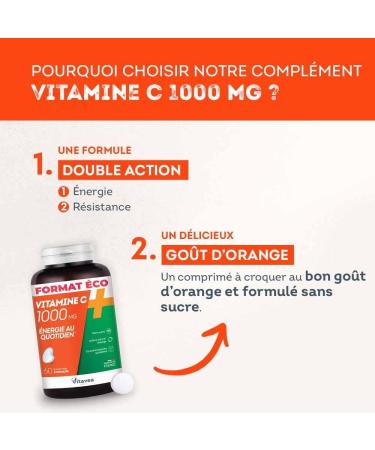 Vitavea Vitamine C 1000 mg 60 Comprim s Croquer - Buy Online on GoSupps.com