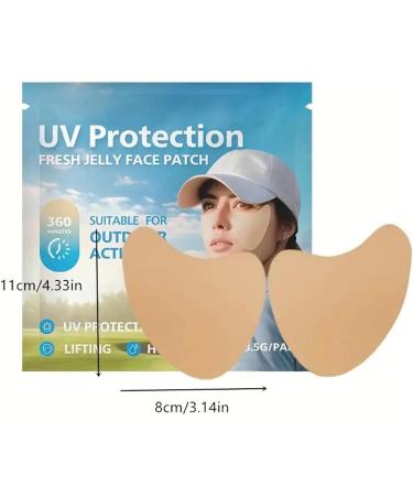 Teksome Sun Protection Face Patch - 5pair Facial Sunscreen Patch Comfortable UV Facial Patches Portable Clear UV Protection Face Patch for Outdoor - Buy Online on GoSupps.com