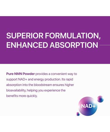 YANG Pure NMN | 99.9% Pure Beta NMN | High Bioavailability | NAD+ Booster for Energy Metabolism Cellular Repair & Skin Health | 30gm 100 Servings - Buy Online on GoSupps.com
