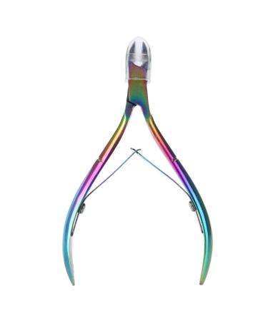 Colorful Nail Clipper Colorful Stainless Steel Titanium Nail Dead Skin Removal Clipper Cuticle Scissors Manicure Pedicure Tool