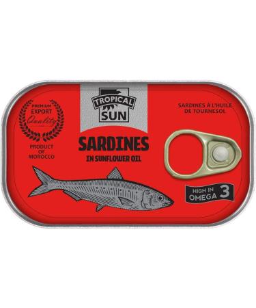 Tropical Sun Sardines in Sunflower Oil 48 x 125g