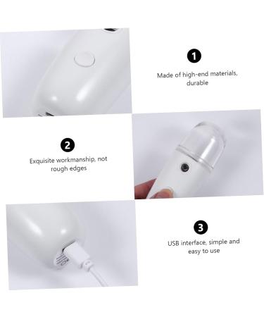 Healeved 1 Set Spray Hydrating Apparatus Mini Facial Mini Steamer Facial Mister Face Cleaner Plastic White - Buy Online on GoSupps.com