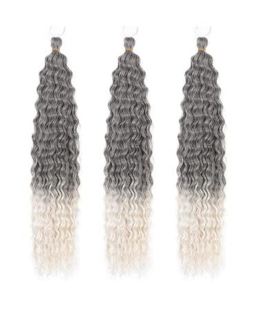 Deep Twist Crochet Hair - 22 Inch Synthetic Ombre Kinky Curl Extensions | 3 Packs Waterwell Twist Braided Hairstyles - Buy Online on GoSupps.com