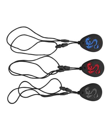 Buy Baby Bite Ring Necklace Set - 3 Silicone Chewing Toys for Girls | Calming & Coolable Teething Relief - Buy Online on GoSupps.com