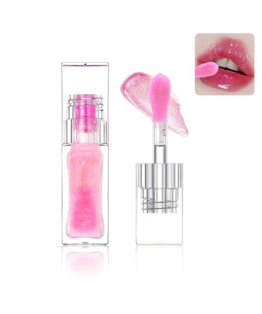 Horuili® Color Changing Lip Oil, Moisturizing and Plumping Lip Oil, Shimmering and Nourishing Lip Gloss, Liquid Lip Gloss