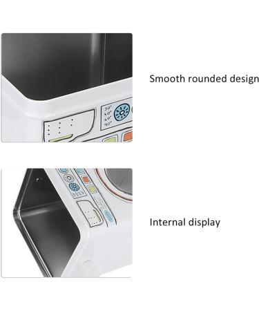 Large Capacity Laundry Powder Detergent Container the Washing Machine Design Metal Powder Box for Storing Washing Tablets Blue - Buy Online on GoSupps.com