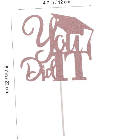 COLLBATH 10pcs 2021 top hat Insert card paper cup dessert paper glitter food picks Cake Topper Socket gold cake picks decorate Trench digger letter cake baking paper Birthday Cake Golden 13x13.5cm - Buy Online on GoSupps.com