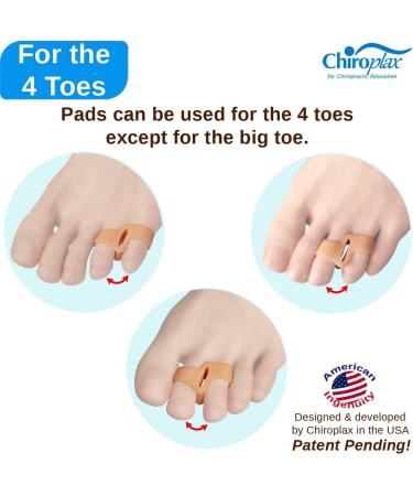 Chiroplax Tailor's Bunion Corrector Pads - Pain Relief Pinky Toe Straightener Separator Kit - Buy Online on GoSupps.com