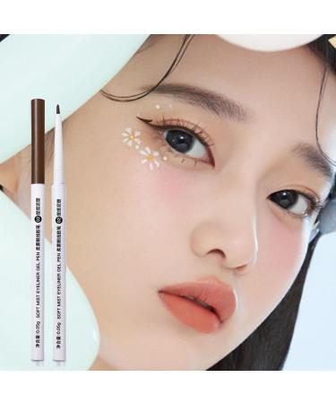 Smudge-Proof Eyeliner Pencil Longwearing Eye Pencil Ultra Fine Waterproof Liner Long Lasting Sweatproof Eye Liner Pencil For Different Makeup Rowces #02 Knead Clay Sculpture - Buy Online on GoSupps.com