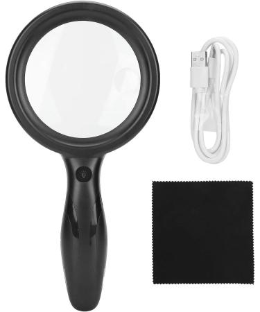 Portable 5X 10X Handheld Handheld Handheld Reading Magnifier for Reading LED for ES Repair Observation Full of Stars