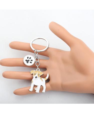 Ensianth Dog Keychain - Perfect Gifts for Dog Lovers Puppy Paw Print Keyring for Dog Owners Moms & Dads - Buy Online on GoSupps.com