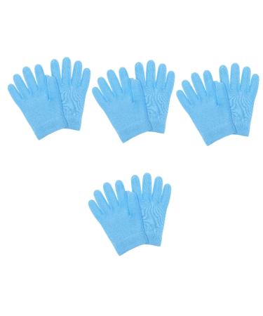 minkissy 4 Pairs Night Moisturizing Gloves Cosmetic Gloves Moisturizing Gloves Overnight Cracked Hands Repair Cream Womens Glove Cotton Gloves for Sleeping Dry Hands Accessories Miss