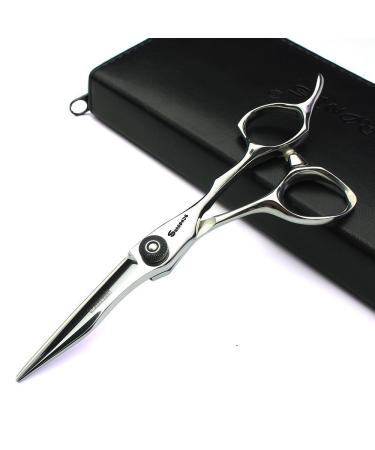 Japan 440 Steel Scissors Professional Hairdressing Scissors For Barber Thinning Hair Shears 5.5/6/6.5 inch(5.5 inch flat scissors)