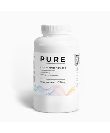 PURE LIFE L-Glutamine Powder 10.6oz (300g) Unflavored Pure L-Glutamine Supplement Powder for Energy Muscle Support & Gut Health Made in USA
