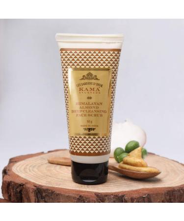 Kama Ayurveda Himalayan Almond Deep Cleansing Face Scrub for Men - 50g | Best International Shipping & Gentle Exfoliation - Buy Online on GoSupps.com