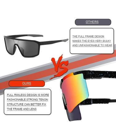 FAST STEP Sports Sunglasses - Unisex Polycarbonate Frame Cycling Glasses | UV400 Protection for Outdoor Activities - Buy Online on GoSupps.com