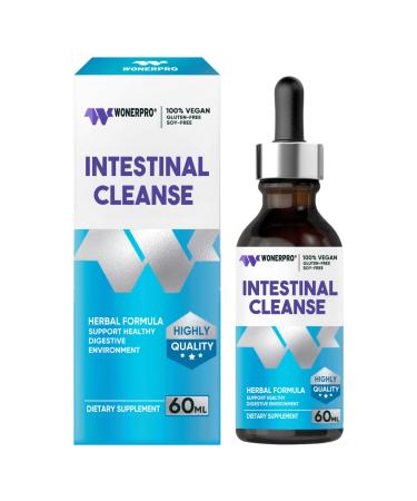 Gut Cleanse & Black Walnut Wormwood Herbal Liquid 100% Vegan Gluten-Free Digestive Support Formula 2 fl oz 2.12 Fl Oz (Pack of 1)