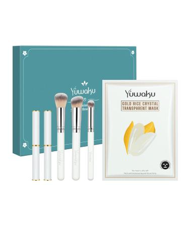 8pcs Makeup Brushes Lipstick & Face Masks Set | Long Lasting Matte Lipstick & Powder Blush Brush | Perfect Gift for Women | International Shipping - Buy Online on GoSupps.com