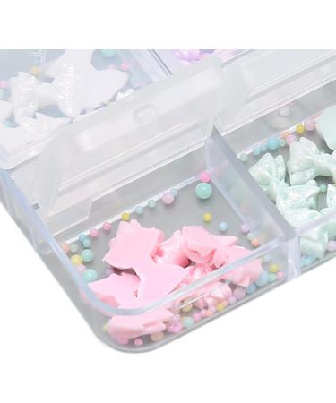 3D Cute Bowknot Nail Charms Nail Glitter Charm Rhinestones Ornaments Nail Art Decorations Glitter Accessories for DIY Craft Nail Art Design Manicure Decor - Buy Online on GoSupps.com