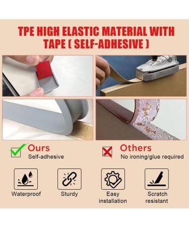 flintronic 5m*16mm U-Shape Flexible Furniture Edge Banding Baby Safty Baby Edge Protector Self Adhesive TPE Wood Edging Tape DIY Furniture Edge Trim for Table Cabinet Furniture Restoration Gray 5m*16mm - Buy Online on GoSupps.com