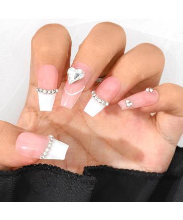 Sethexy French Long Coffin False Nails - Handmade Durable & Stylish | International Shipping Available - Buy Online on GoSupps.com