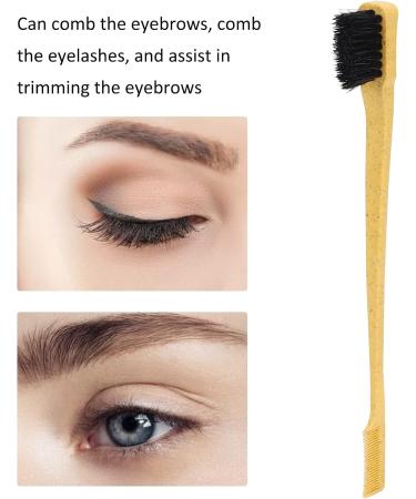 Eyelash Comb Multipurpose Universal Brow Brush Ergonomic Design for Beauty Salon for Hairdressing Shop for Home(yellow) - Buy Online on GoSupps.com