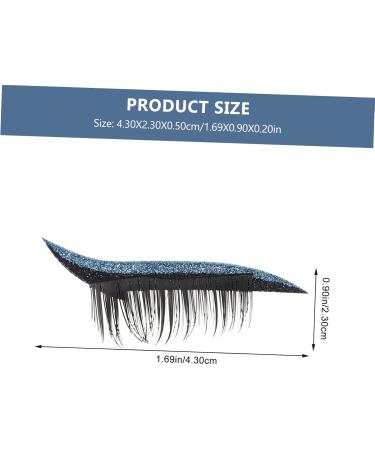 minkissy 32 Pairs False Eyelash Stickers Glitter Eye Line Strip Stickers Eyelashes with Eyeliner Sticker Reusable Eyelash Stickers Cosmetic Eye Lashes Eye Patch Miss Plastic Make up - Buy Online on GoSupps.com