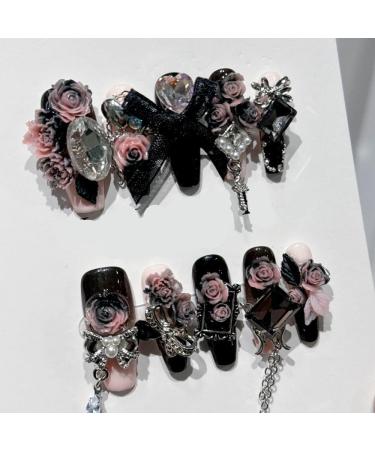 Heavy Industry New Year Lucky Butterfly Handmade Wearing Nail Wearing and Nail Beauty False Nails(Size:XS) - Buy Online on GoSupps.com