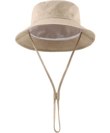 XIAOHAWANG Baby Boy Dinosaur Bucket Hat, 3-6 Months, Khaki - Infant Toddler Sun Beach Cap - Buy Online on GoSupps.com