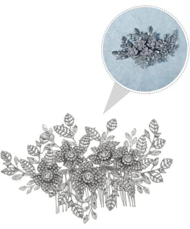 Ipetboom Bridal Hair Comb personality hair accessories luxurious hair comb Rhinestone Hair Comb Women Headdress Full Diamond rhinestones bride wedding hair accessories for women - Buy Online on GoSupps.com