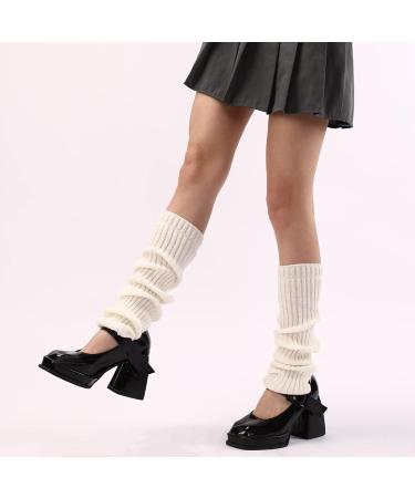 Winter Crochet Knit Leg Warmers for Women - Thigh-High Yoga Socks & Boot Covers | Harajuku Style - Buy Online on GoSupps.com