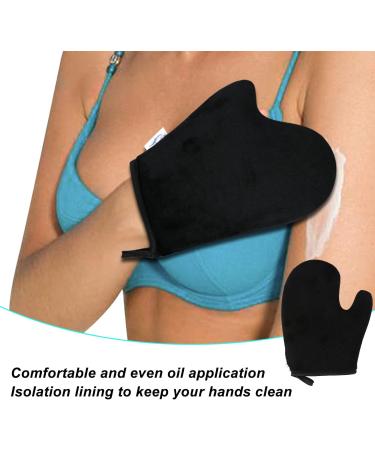 Tanning Mitt Fake Tan Mitt Self Tan Mitt Self Tanning Mitt Applicator Soft Flocking Tanning Cream Lotion Oil Application Gloves - Buy Online on GoSupps.com