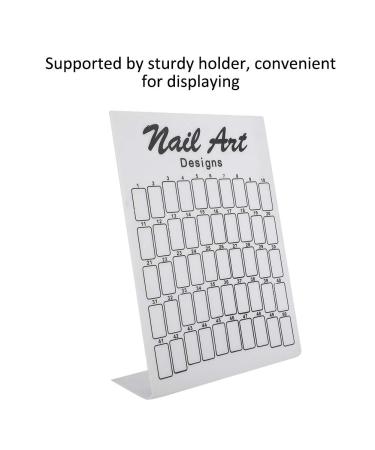 Nail Stand for 50 Cells - Nail Polish Display & Art Sample Color Cards - Transparent & Natural Colors - Buy Online on GoSupps.com