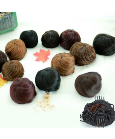 Traziewell Black Hair Extensions Hair Bun Donut Synthetic Hairpiece Messy Buns Hair Scrunchies for Women Updo Extension Black 0319 FH000319 One Size - Buy Online on GoSupps.com