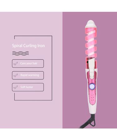 Spiral Hair Curler & Crimper - Electric Curling Wand for Women & Girls | Negative Ions Moisture Lock | 110-240V International Shipping - Buy Online on GoSupps.com