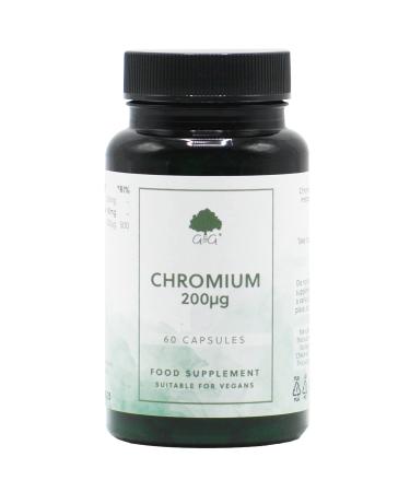 Chromium Picolinate | 200 g of Chromium Picolinate per Capsule | 60 Vegan Capsules | G&G Vitamins