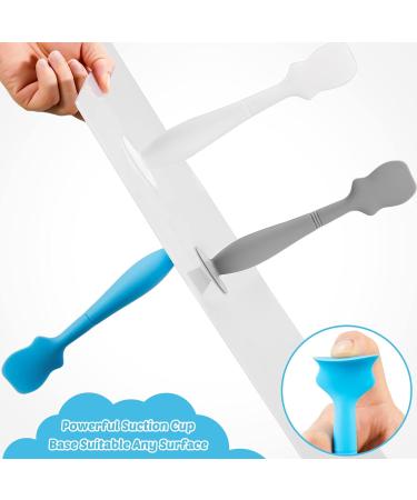3 Pack Baby Diaper Cream Spatula Applicator Set - Soft Silicone Butt Paste Brush for Newborns (Blue Gray White) - Buy Online on GoSupps.com