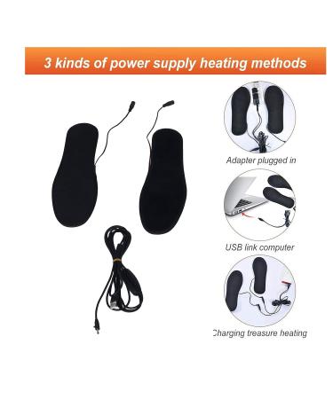 Heated Insole USB - Adjustable Carbon Fiber Insoles | 40-50 Temp | 3 Gears Heating | Cuttable | Men and Women (Size 43-44) - Buy Online on GoSupps.com