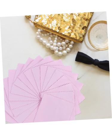 FRCOLOR 200 Pcs Lens Cleaning Cloth - Silver Wiping Cloths for Eyeglasses & Cleaning Tool - Double Layer Fiber Maintenance Supplies for Men - Pink Waist Belt Included - Buy Online on GoSupps.com