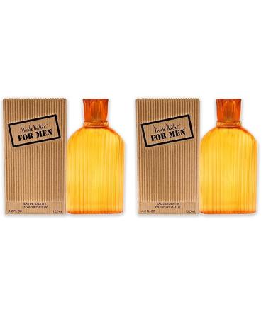 Nicole Miller Cologne EDT Spray for Men 4.2 Ounce orange (NI42M) (Pack of 2) 4.2 Fl Oz (Pack of 2)