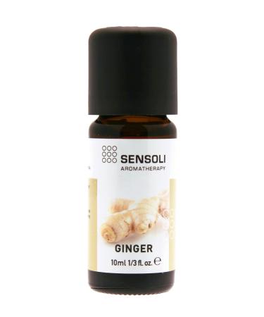 SENSOLI Ginger Essential Oil 10ml - Pure and Natural Essential Oil for Aromatherapy and Diffusers