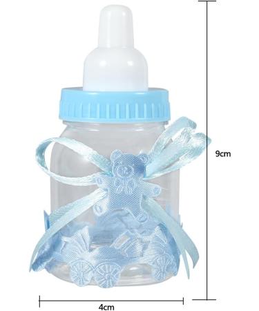 Haofy Baby Shower Bottles - 12 Pcs Candy Gift Box for Girl Boy Newborn Birthday Blue Decorations - Buy Online on GoSupps.com