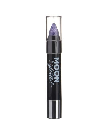 Holographic Glitter Touch Up Pen/Body Chalk Make up for Face & Body by Moon Glitter - 3.5gr - Purple