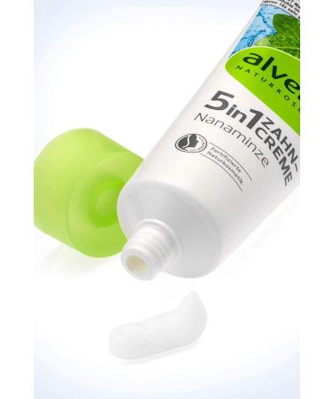 Buy 2 x alverde NATURKOSMETIK 5in1 Nanaminze Toothpaste 75ml - Natural Oral Care International Shipping Available - Buy Online on GoSupps.com