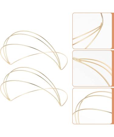 Beaupretty 2-Piece Simple Hair Ties & Metal Headbands for Women - Elegant Wedding Tiara Thin Gold Hair Bands - Buy Online on GoSupps.com