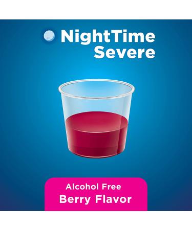 Amazon Basic Care Nighttime Severe Cold and Flu Max Strength Liquid Cold Medicine  Multi-Symptom Relief  for Adults and Children 12 Years and Older  Mixed Berry Flavor  12 Fluid Ounces Berry Flavor Nighttime - Buy Online on GoSupps.com