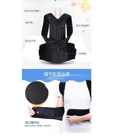 Posture Back Brace for Adults - Adjustable Upper Back Corrector & Support Belt for Pain Relief - Full Back Strap for Scoliosis Hunchback & Clavicle Correction - One Size Fits All - Buy Online on GoSupps.com