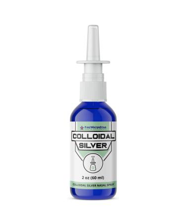 Colloidal Silver Nasal Spray - 2oz - Ultra Fine Silver Mist - 50 ppm - 99.99% Purity - Sinus Relief - Helps with Dry, Irritated, Stuffy Nose