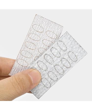 Housoutil Nail Pusher Self Sticker Sandpaper 10 Sheets Flake File Trimming Nails Pre Polishing Sandpaper Coarse and Fine Sand Nail Files Buffers Nail Discs Pads for Beginners - Buy Online on GoSupps.com