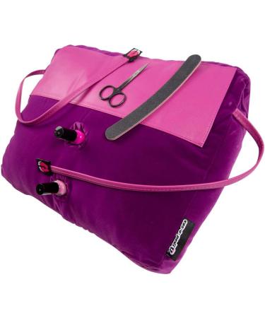 Manicure Cushion Pedicure Pillow Nail Arm Rest Foot Care Purple Velvet - Buy Online on GoSupps.com